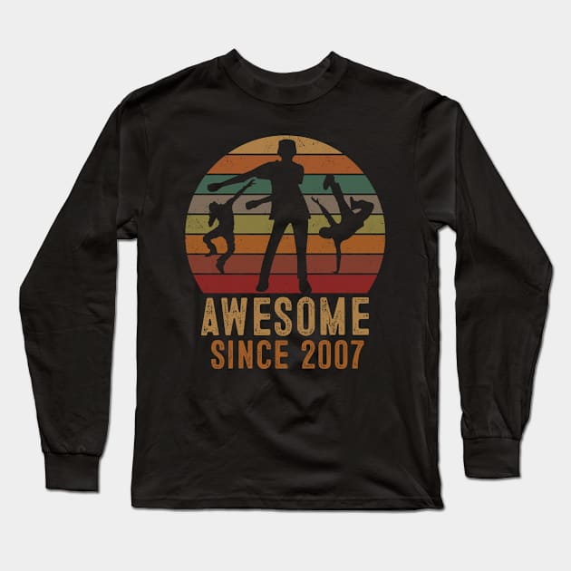 Floss Awesome From 2007 Shirt 12 Year Old Gift 12th Birthday Long Sleeve T-Shirt by rhondamoller87